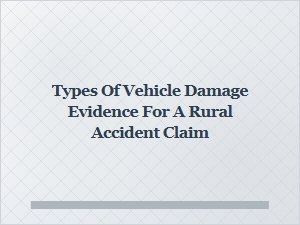 Identifying Rural Accident Damage Evidence