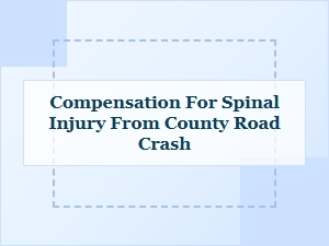 Compensation Rights After a County Road Crash